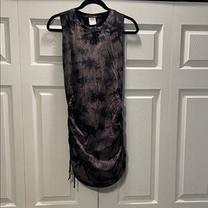 PINK Victoria's Secret Black Tie-Dye Midi Dress